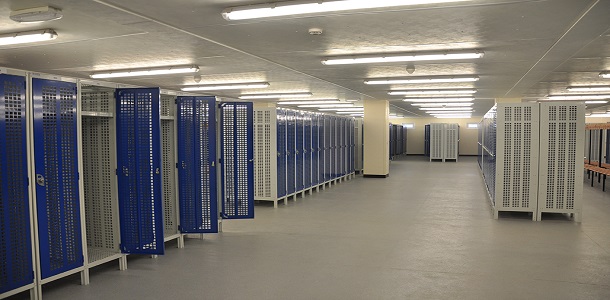 large locker installation project